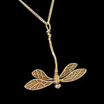 Sterling Silver Dragonfly Pendant With Sterling Silver Chain