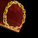 18K Yellow Gold Textured Cable Link Hollow Unisex Bracelet
