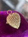 14K Antique Victorian Yellow Gold and Seed Pearl Heart Charm / Pendant or Brooch