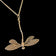 Sterling Silver Dragonfly Pendant With Sterling Silver Chain