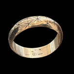 Sterling Silver Atomic Starburst Bangle Mexico MCM Design Taxco