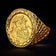 George and Dragon 9 CT 9K Gold 1949 Replica Sovereign Coin Ring
