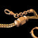 Antique Victorian French Gold Filled Watch Chain With Ornate Slider Fobs & Bolt Ring Clasp