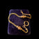 Antique Victorian French Gold Filled Watch Chain With Ornate Slider Fobs & Bolt Ring Clasp