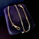 9CT Rose Gold & White Gold Bi Colour Bar Link Pocket Watch Chain With 2 Dog Clips