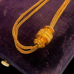 Antique Victorian French Gold Filled Watch Chain With Ornate Slider Fobs T Bar & Bolt Ring Clasp
