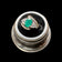 14K Yellow Gold Natural Emerald & Diamond Bypass Ring Size 5 1/4