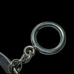 Sterling Silver Almond Shaped Open Work Panel Bracelet