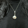 Sterling Silver Perfume Bottle / Vial Puffy