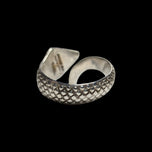 Mexico Sterling Silver Stamped Snake Ring Size 9 1/4