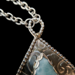 Sterling Silver, 14K & Larimar Olga Sitnik Artist Signed