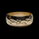 10K Yellow Gold Flower / Floral Stamped Band 8mm Size 9 1/2