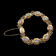 14K Yellow Gold and Opal Link Bracelet With Safety Clasp