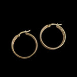 10K Yellow & White Gold Two Tone Open Work Celtic Knot Hoop Earrings by SCJ