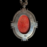 Sterling Silver Red Coral Necklace