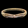 14K White and Yellow Gold Domed Stacker Ring