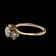 14K Yellow Gold Triple Opal Ring Size 5 3/4