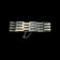 Mexican Sterling Silver Gate Panel Link Bracelet: Signed JS Eagle Stamp Vintage