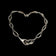 Sterling Silver Abstract Interlinking Chain Panel Necklace Mexico