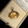 9K Yellow Gold & Citrine Spinner Watch Fob / Pendant