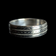 10K White Gold Etched/Beveled Band Size 9 1/4