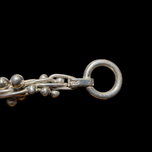 Sterling Silver "DNA" Bead Bracelet Toggle Clasp Statement