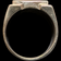Sterling Silver & 14K Yellow Gold Unisex Signet Ring Size 6 3/4