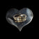 Sterling Silver Large Oversized Puffy Heart Statement Ring Size 7