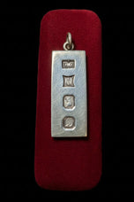 Silver Ingot Pendant Hallmarked Birmingham 1978