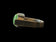 14K White Gold & Jade Mid-Century Modernist Statement Ring Size 5 1/4