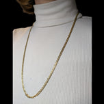 14K Yellow Gold Anchor / Mariner Link Chain Necklace
