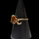10K Etched Yellow Gold Citrine Ring Size 5 1/4