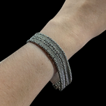 Sterling Silver Multi Strand Byzantine Silpada Thai Bracelet