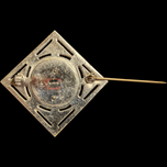 Art Deco Sterling Silver Marcasite Floral Leaf Brooch