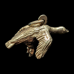 10K Yellow Gold Flying Bird Goose Gold Charm Pendant for Bracelet or Necklace Hunting Theme
