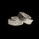 10K White Gold Spotted / Textured Huggy Hoop Earrings by SCJ