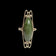 Sterling Silver & Nephrite Jade Modernist Ring - Poland Size 5 3/4