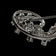Deco or Mid Cenury 18K White Gold, Emerald & Diamond Spray Brooch