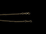 10K Yellow Gold Chain Link Bracelet with Hearts & Diamond