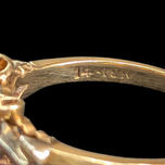Vintage / Antique 14-18K Gold Diamond Ring Size 5.25