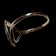 Art Deco Seed Pearl & Black Onyx Marquise Ring Size 7 1/4 White Gold Inlay & 10K Yellow Gold