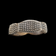 Beaded Sterling Silver Panel Bracelet Cylinder Slide Clasp