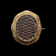 Antique Victorian Rolled Gold Human Hair Mourning Brooch Pin