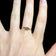 14K Yellow Gold Diamond & Emerald Ring Size 5 3/4