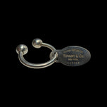 Sterling Silver Tiffany & Co Horseshoe Key Ring with Tiffany Tag