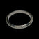 Art Deco 14K White Gold Forget me Not Band with Decorative Ridge Size 5.5