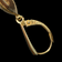 14K Yellow Gold Ammolite Drop Earrings
