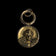 Art Nouveau Gold Filled Woman with Flower Crown Pendant / Fob