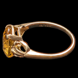 Vintage / Antique 10K Yellow Gold and Yellow Citrine Ring