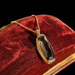 10K Rose Gold Smoky Quartz Pendant Necklace